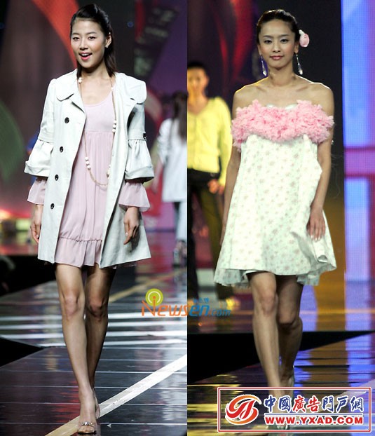 时装秀韩智慧PK朴正雅T台上争相斗艳(组图)